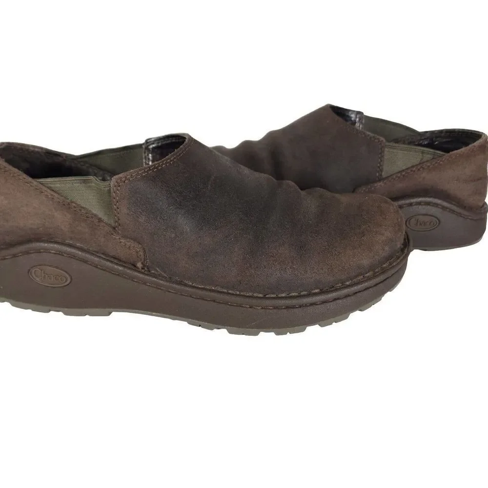 Chaco Men's Zoggonit Vibram Nurl US 8,5 Brown Leather Clog Sneaker Shoes_9